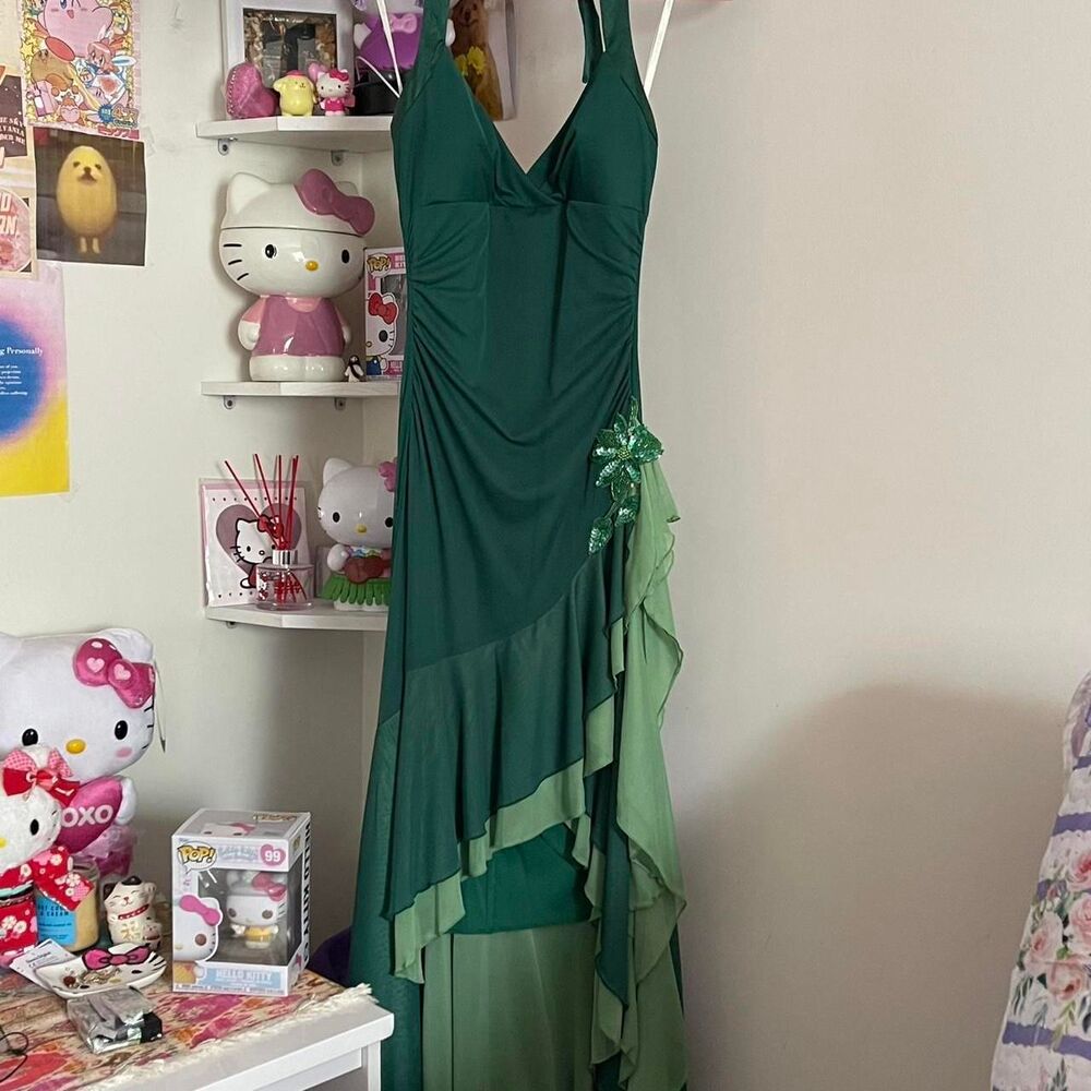 City-triangles Women's Green Dress